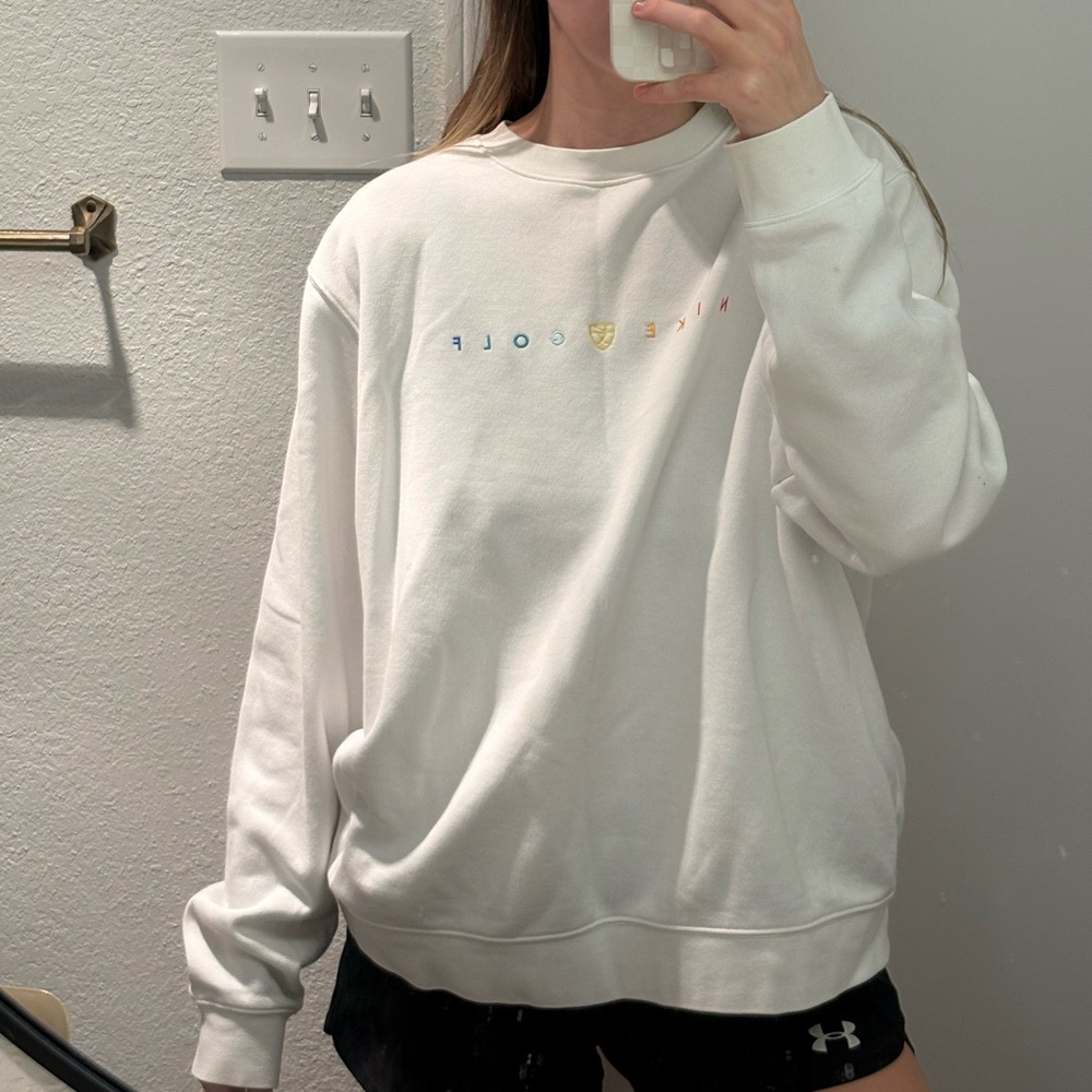 Nike White Golf Sweatshirt